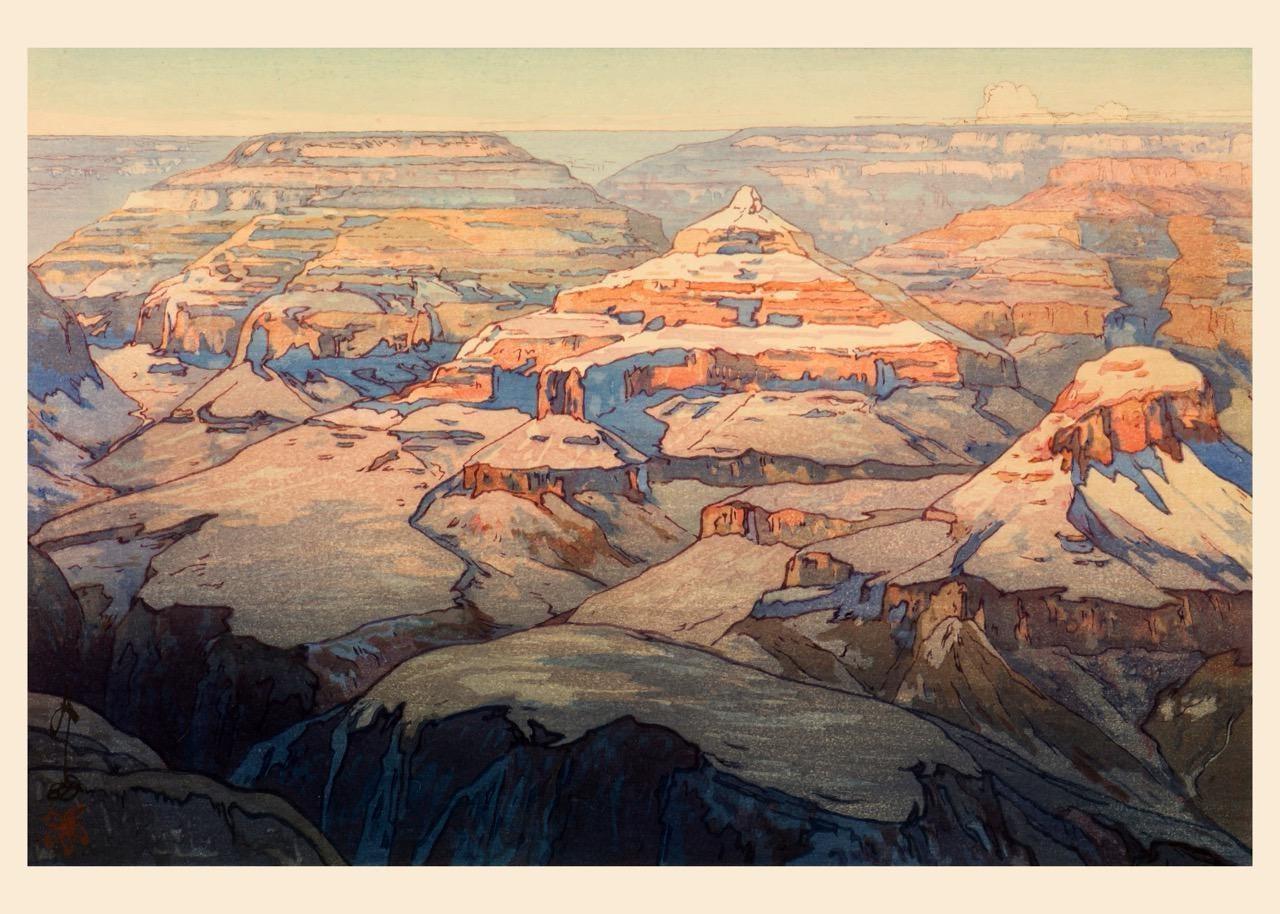 Hiroshi Yoshida - The Grand Canyon Giclee Print: Vintage Japanese Woodblock Art