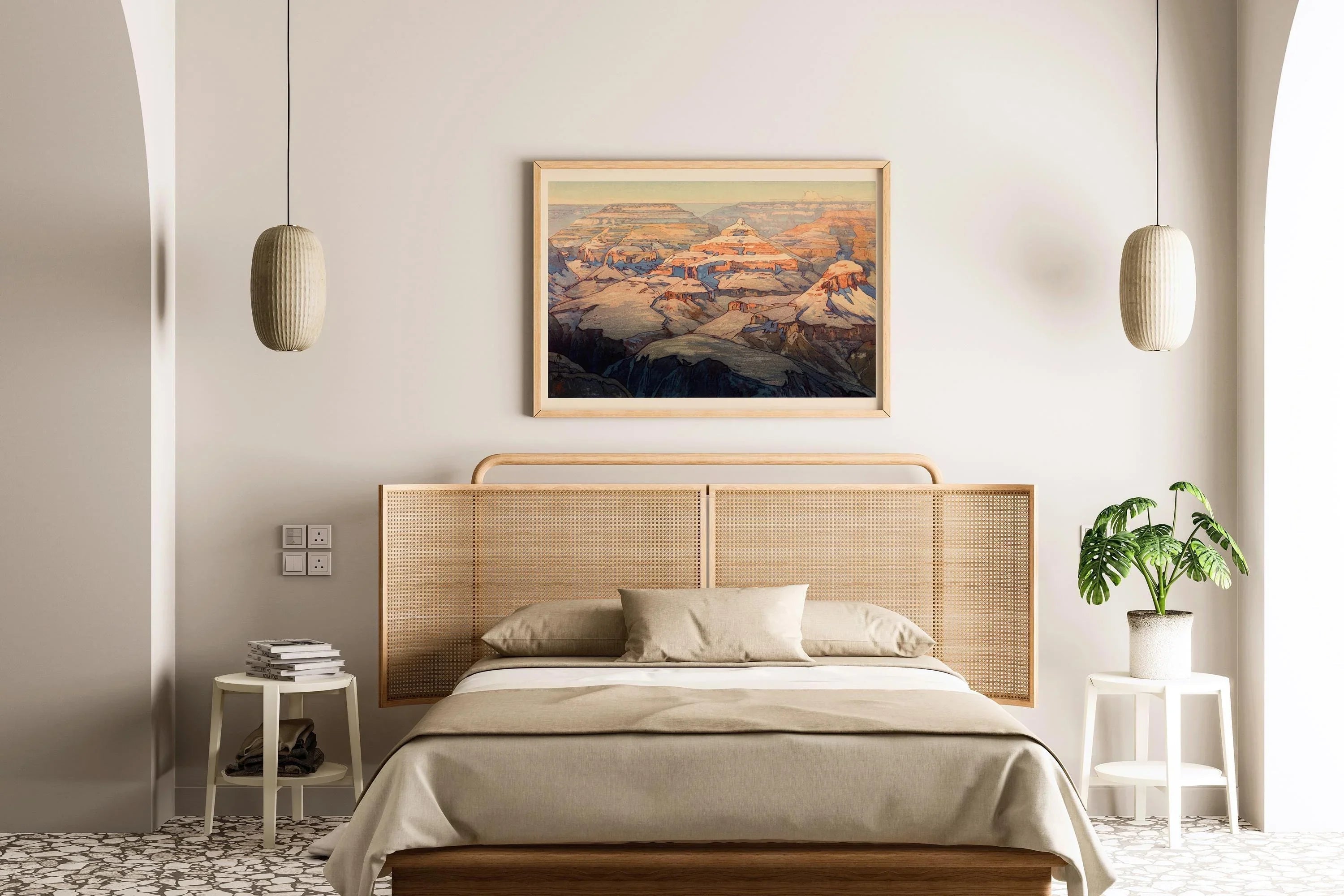 Hiroshi Yoshida - The Grand Canyon Giclee Print: Vintage Japanese Woodblock Art