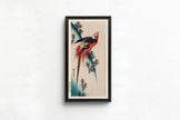 Hiroshige Pheasant Print: Vintage Japanese Art, Narrow Tall Format (2x1)