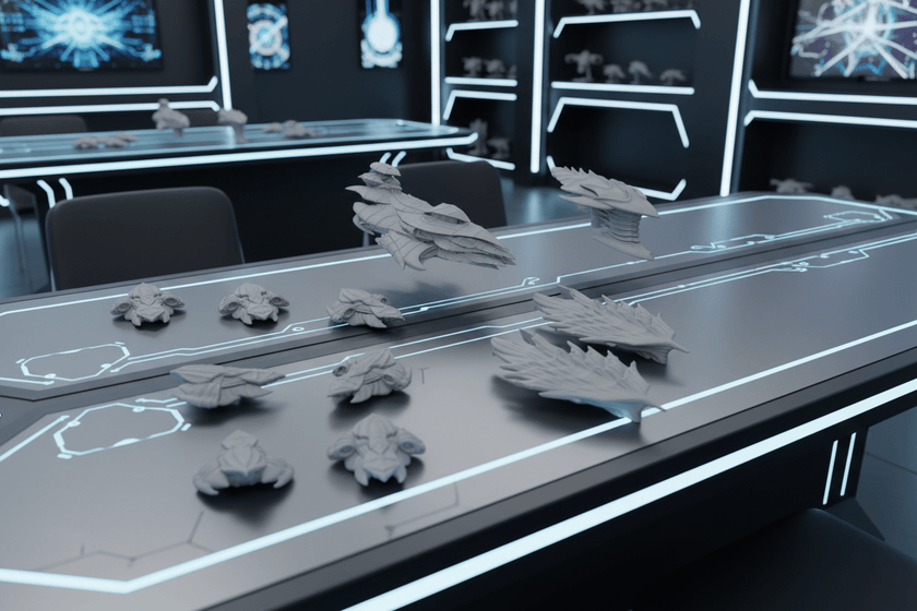 Hive Bio-Swarm Invasion Fleet – 1:128 Alien (11 Ships)
