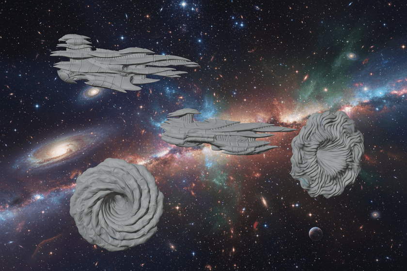 Hive Synapse Control Node – 1:128 Alien Fleet (5 Ships)
