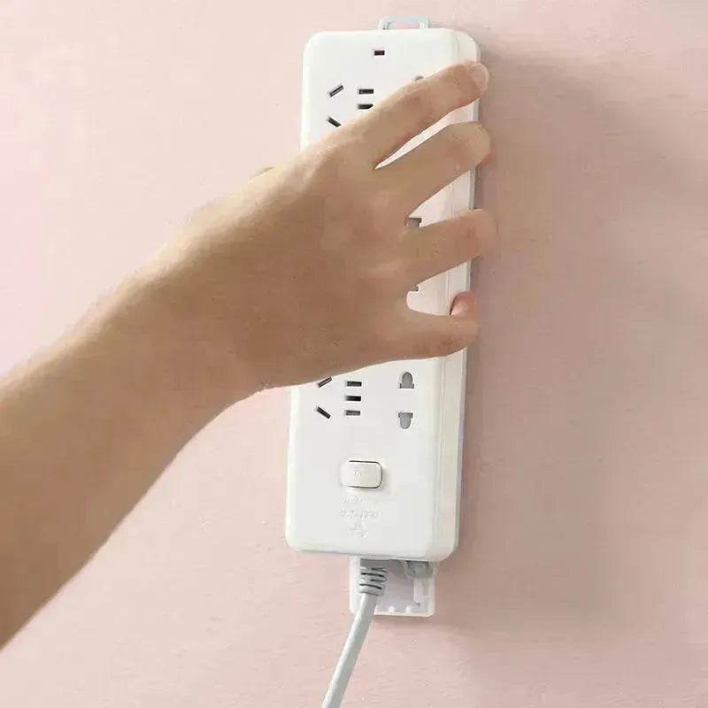 Hole-free Wall Power  Extension Socket Holder