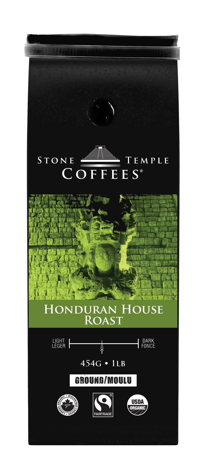 Honduran House Roast - Ground, Medium Roast, Certified Organic OCIA/ Fairtade Coffee 1lb/454g