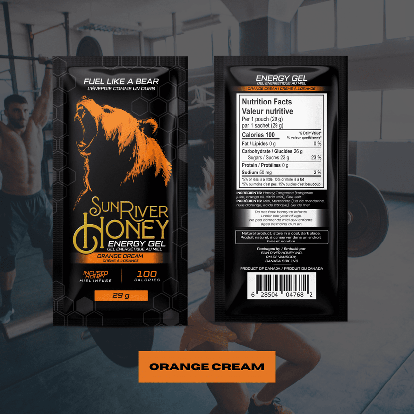 Honey Energy Gel Packs