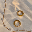 Honey Huggie Hoops -Gold