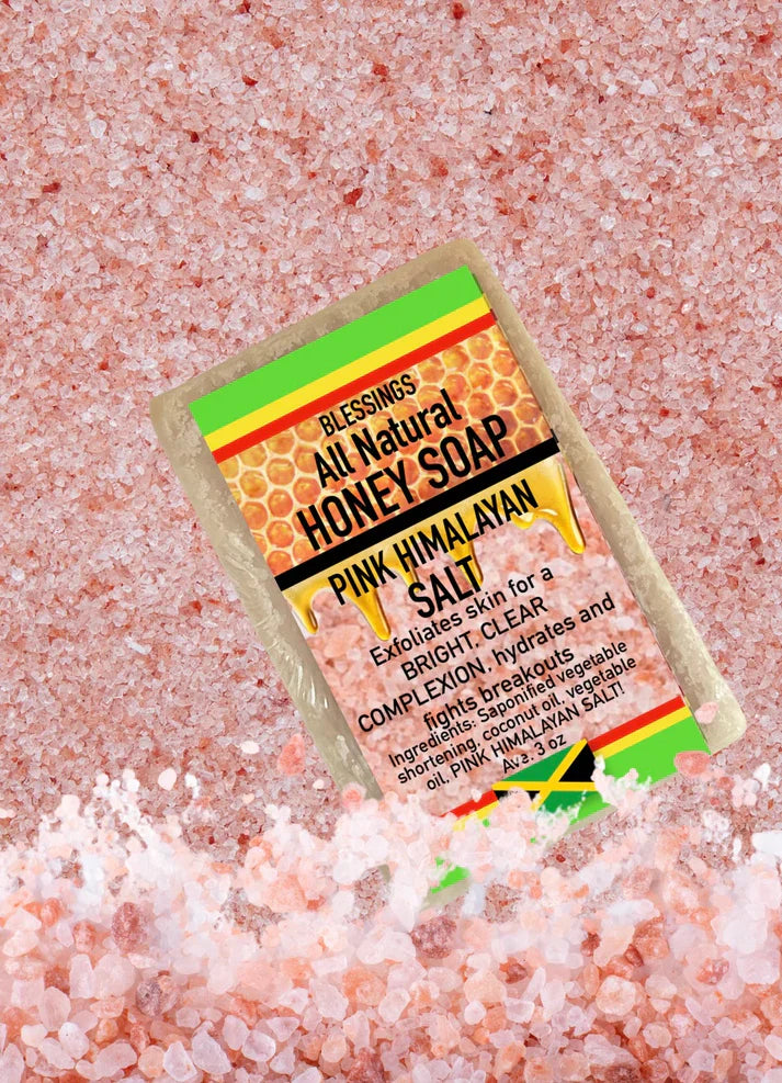 ALL NATURAL HONEY PINK HIMALAYAN SALT FACE & BODY BAR