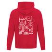Hoodie Ski Doodles imprimé