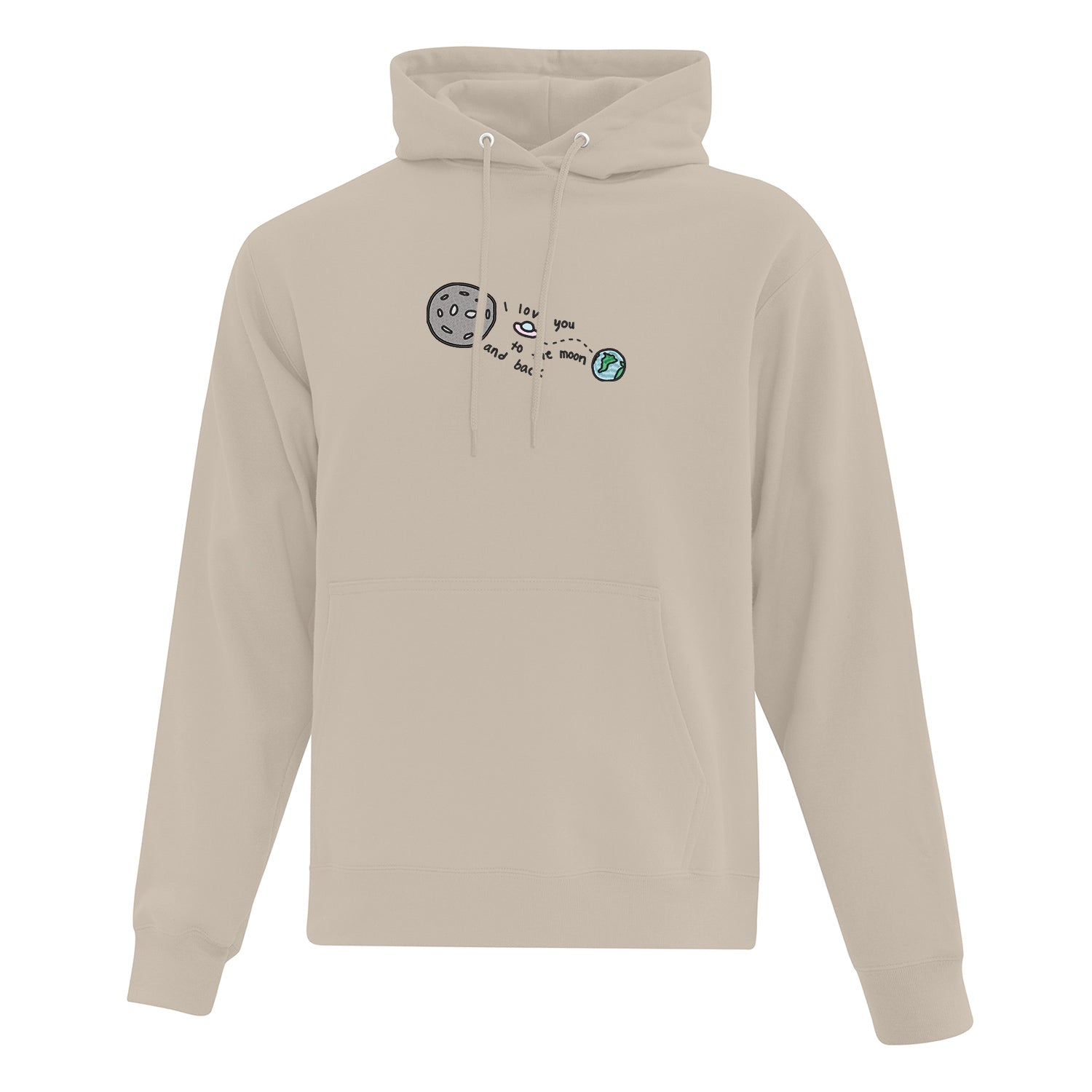 Hoodie Moon and Back brodé