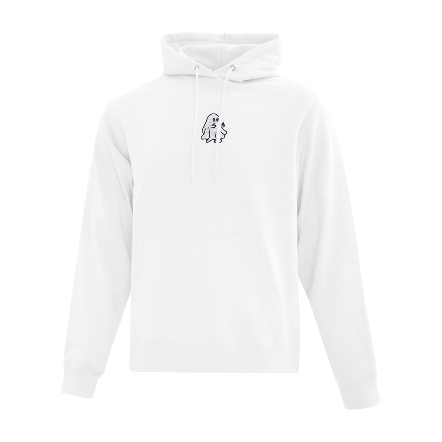 Hoodie Ghost sans lunettes brodé