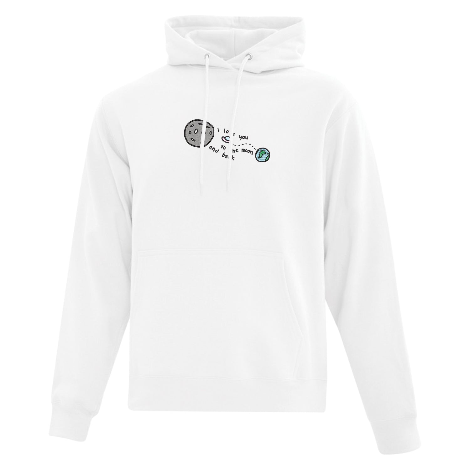 Hoodie Moon and Back brodé