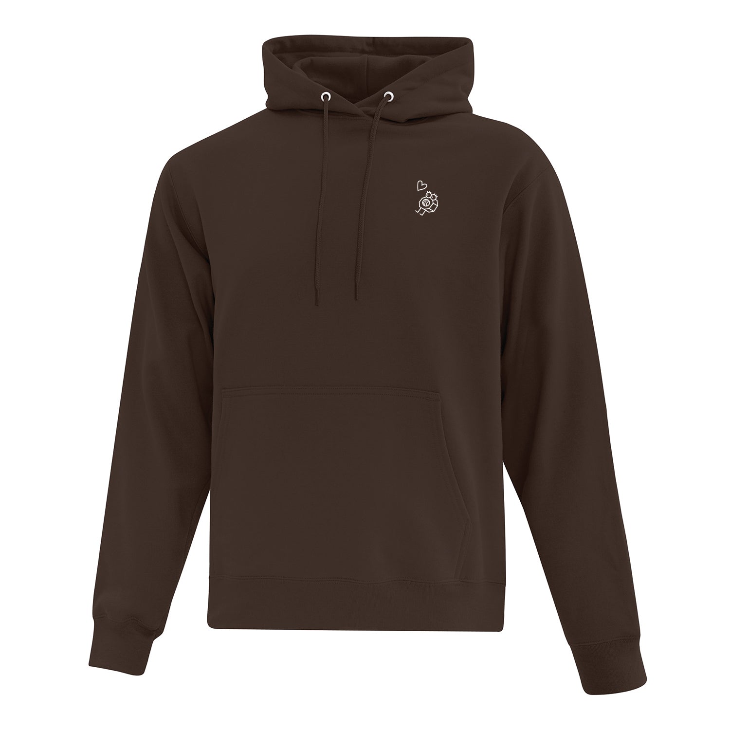 Hoodie Écrou brodé