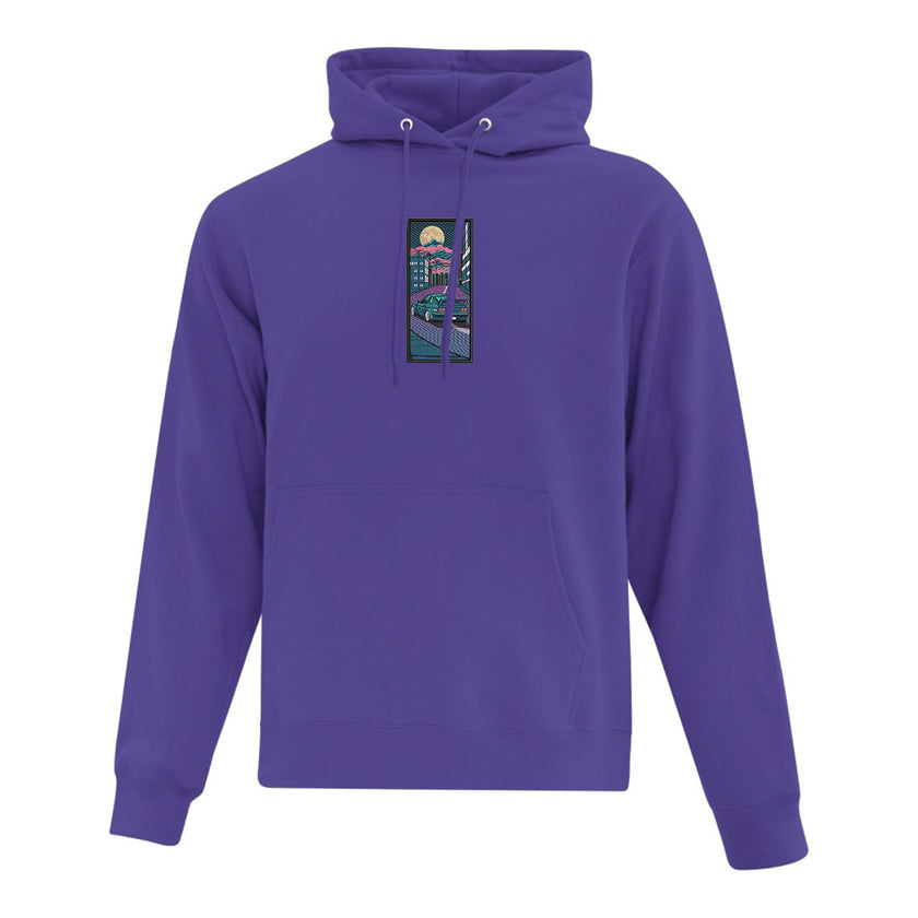 Hoodie Nuit au Japon brodé