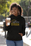 Caffeine Queen Rhinestone Shirt – Coffee Lover Sparkle Bling Apparel | Blingdazzel