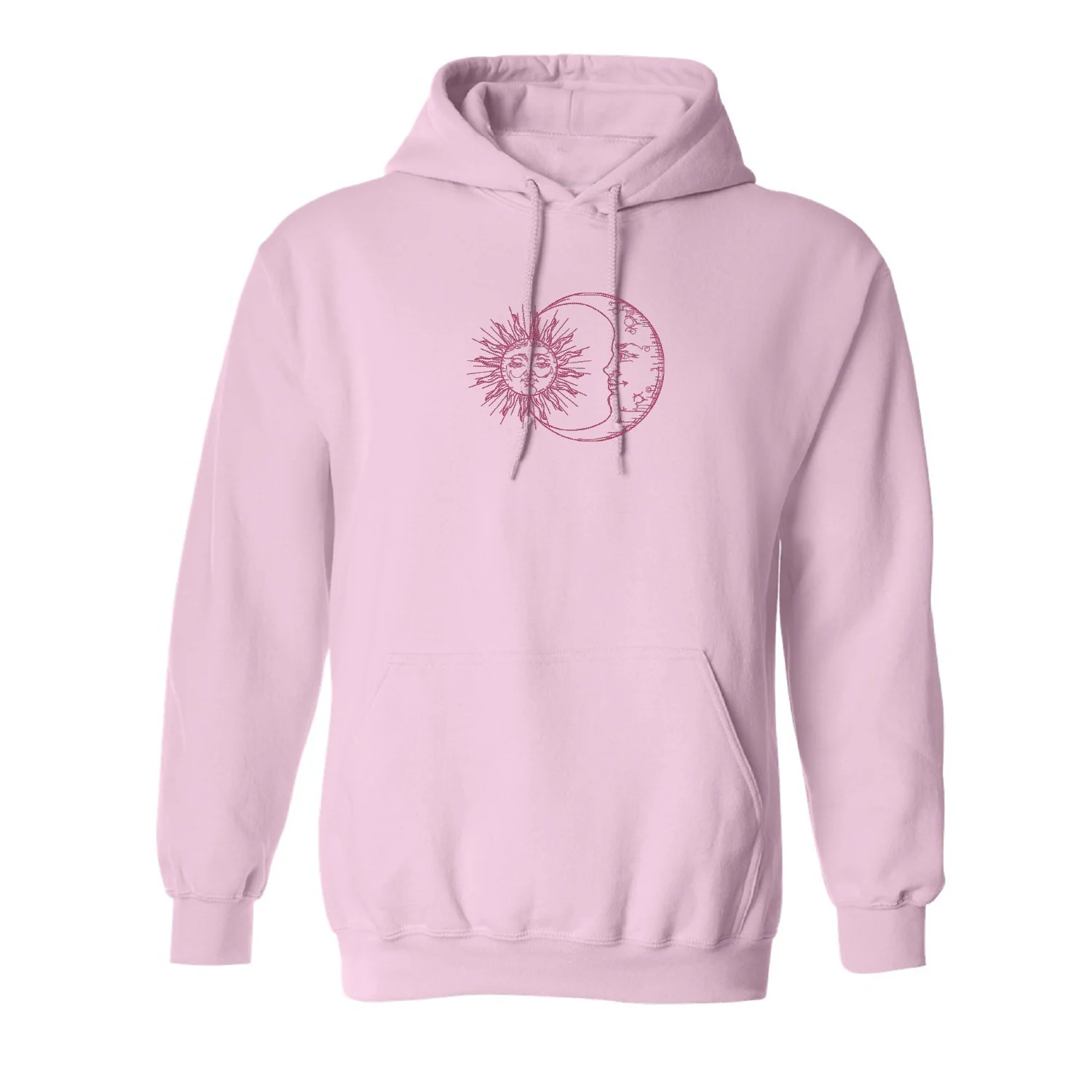 Hoodie Sun and Moon brodé