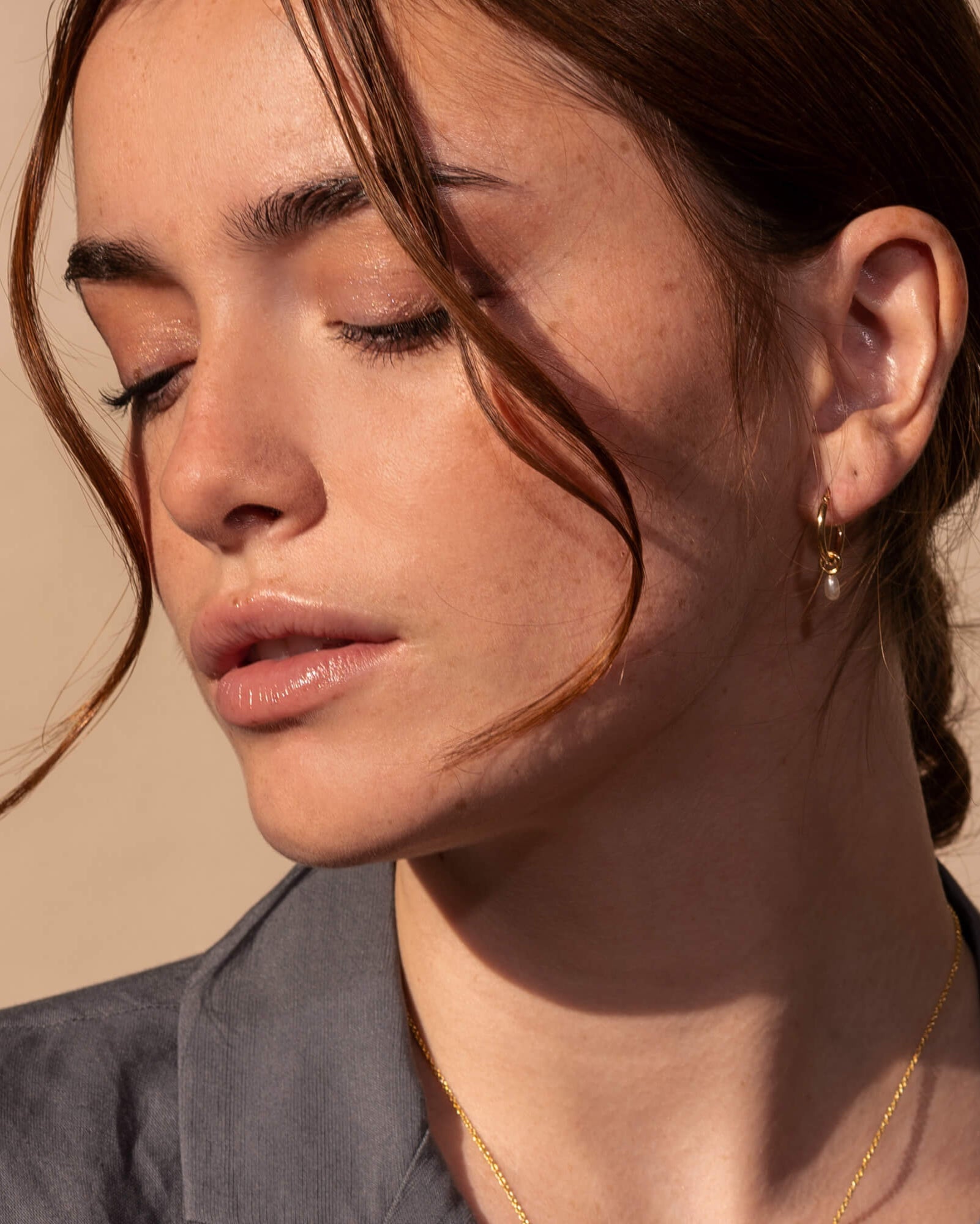 Marie-Joséphine - Boucles d’oreilles avec petites perles d’eau douce