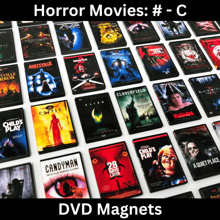 Horror Movies (#-C) DVD Magnets (Small)