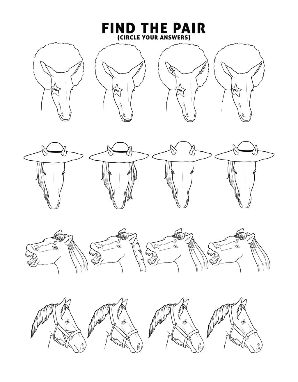 Horse Activity Book for Kids Ages 6-8 (Spiral Edition)