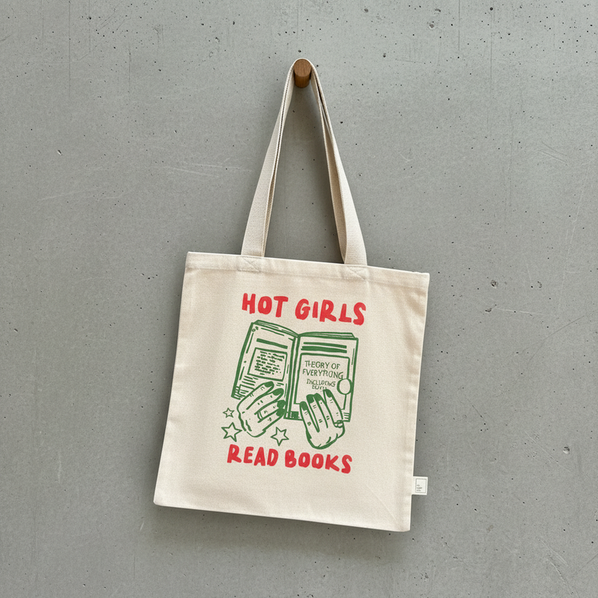 Hot Girls Read Books Tote Bag