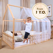 Lit en forme de maison pour enfants et bambins à partir de 1 an.