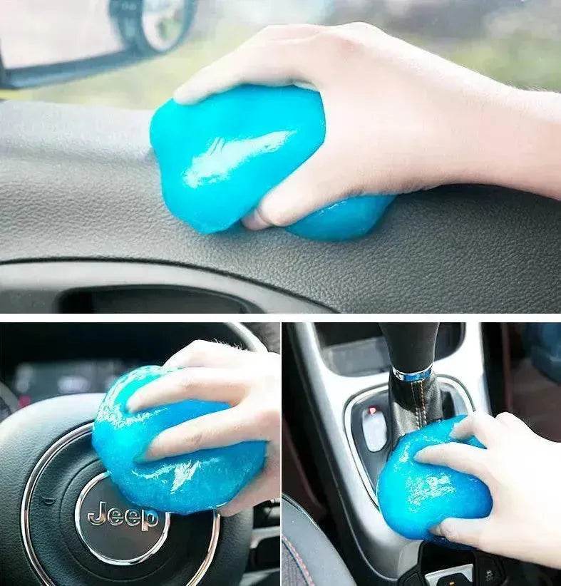 Household Cleaning Silicone Soft Rubber Ball Cart Is Stained With Dust