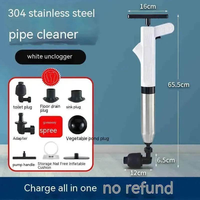 Household Kitchen Sink Toilet Blocked Pipe Unclogging Plunger.