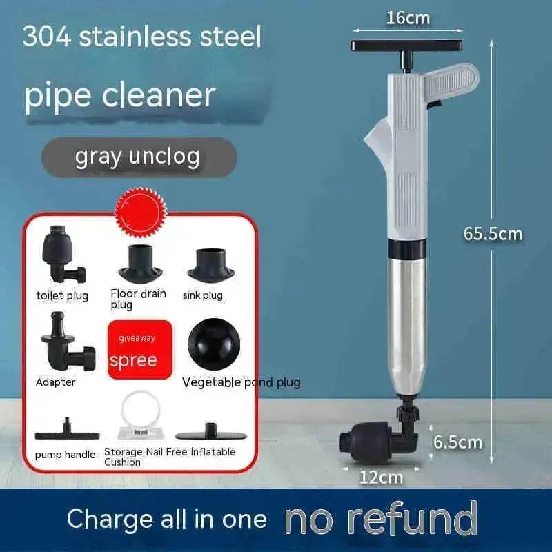 Household Kitchen Sink Toilet Blocked Pipe Unclogging Plunger.