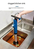 Household Kitchen Sink Toilet Blocked Pipe Unclogging Plunger.