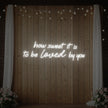 How Sweet It Is To Be Loved By You Neon Sign