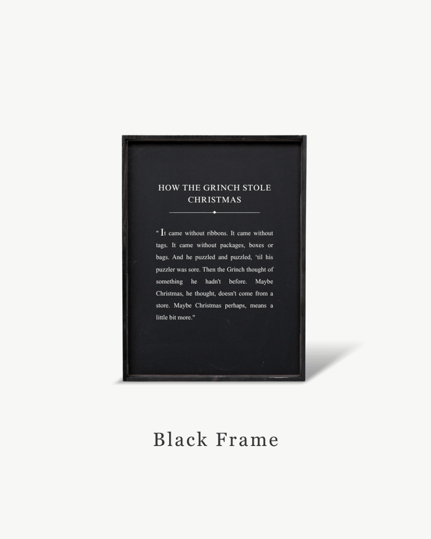 How the Grinch Stole Christmas Framed Print