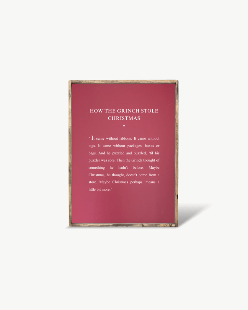 How the Grinch Stole Christmas Framed Print
