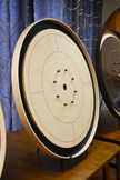 The Crokinole Canada Board (No Branding / With Checkerboard) - Tournament Board Game Set - Meets NCA Standards