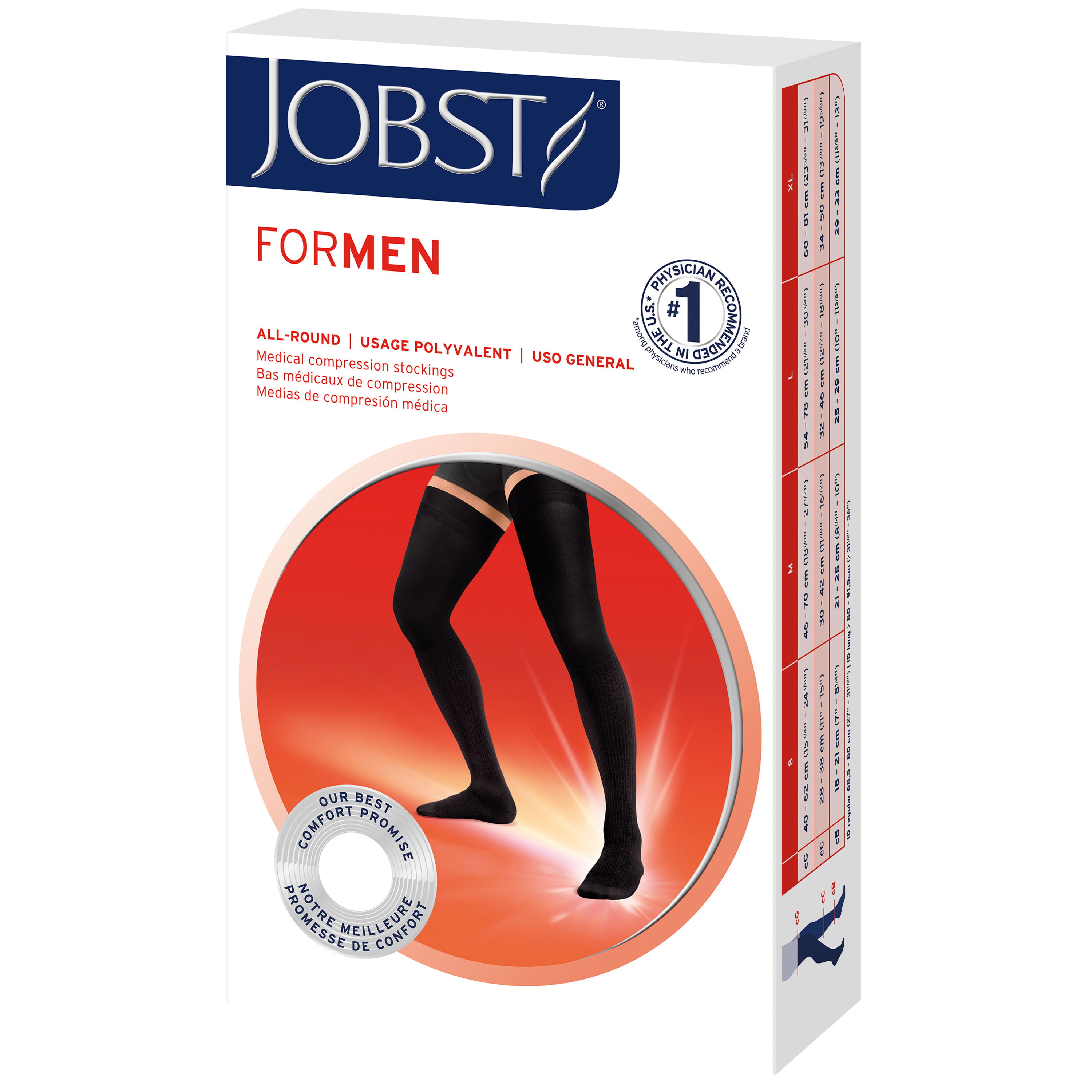 JOBST forMen 30-40 mmHg Thigh High