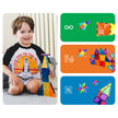 PicassoTiles 40pc Travel Size Magnetic Tile Building Set