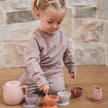 bug + bean kids - Silicone Tea Set - 12-Piece Set - Kids Pretend Playset