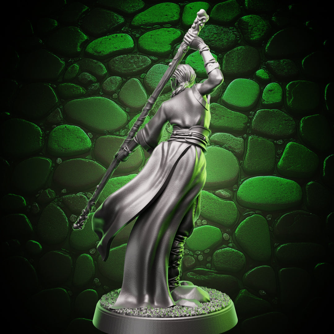Human Monk | Quarterstaff  | 5e