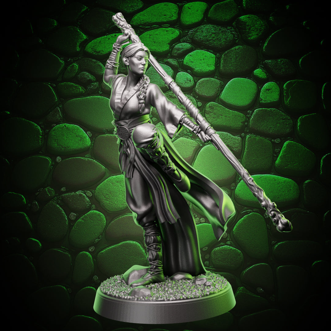 Human Monk | Quarterstaff  | 5e