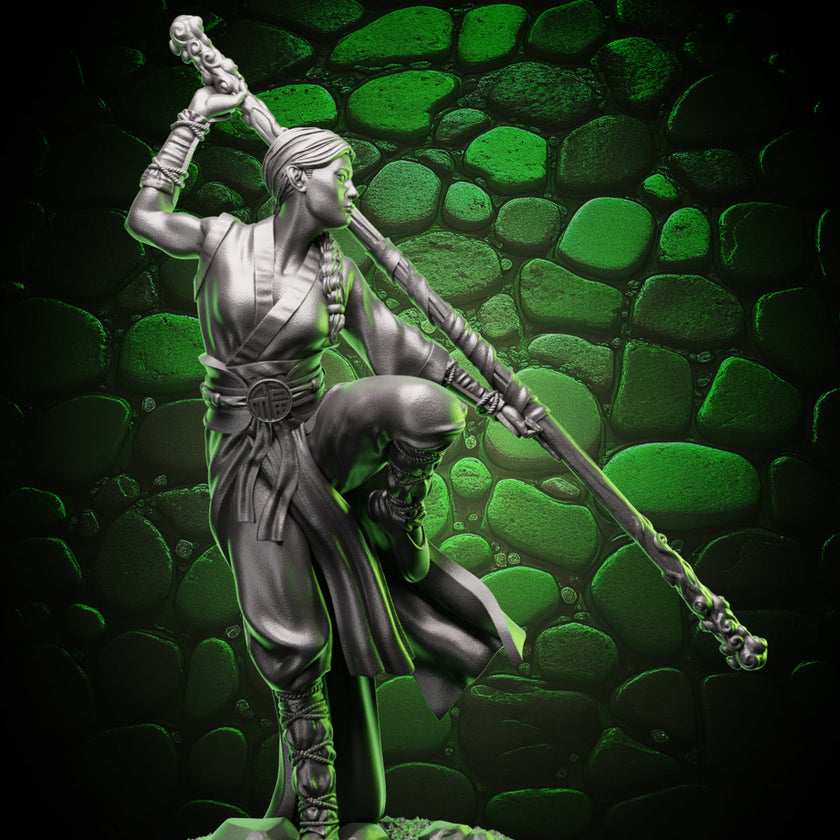Human Monk | Quarterstaff  | 5e