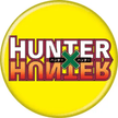 Hunter x Hunter Logo on Yellow Button