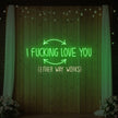 I F'ing Love You Neon Sign