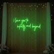 I Love You to Infinity and Beyond Neon Sign