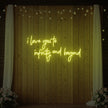 I Love You to Infinity and Beyond Neon Sign