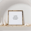 I Love You to the Moon & Back Wood Sign – Nursery Wall Art