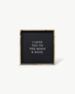 I Love You to the Moon & Back Wood Sign – Nursery Wall Art