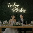 I Said Yes to the Dress Neon Sign
