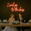 I Said Yes to the Dress Neon Sign