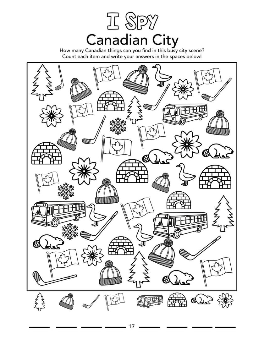 Canada Activity Book for Kids Ages 6-8 (Spiral Edition)