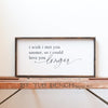 I Wish I Met You Sooner, So I Could Love You Longer Wood Sign