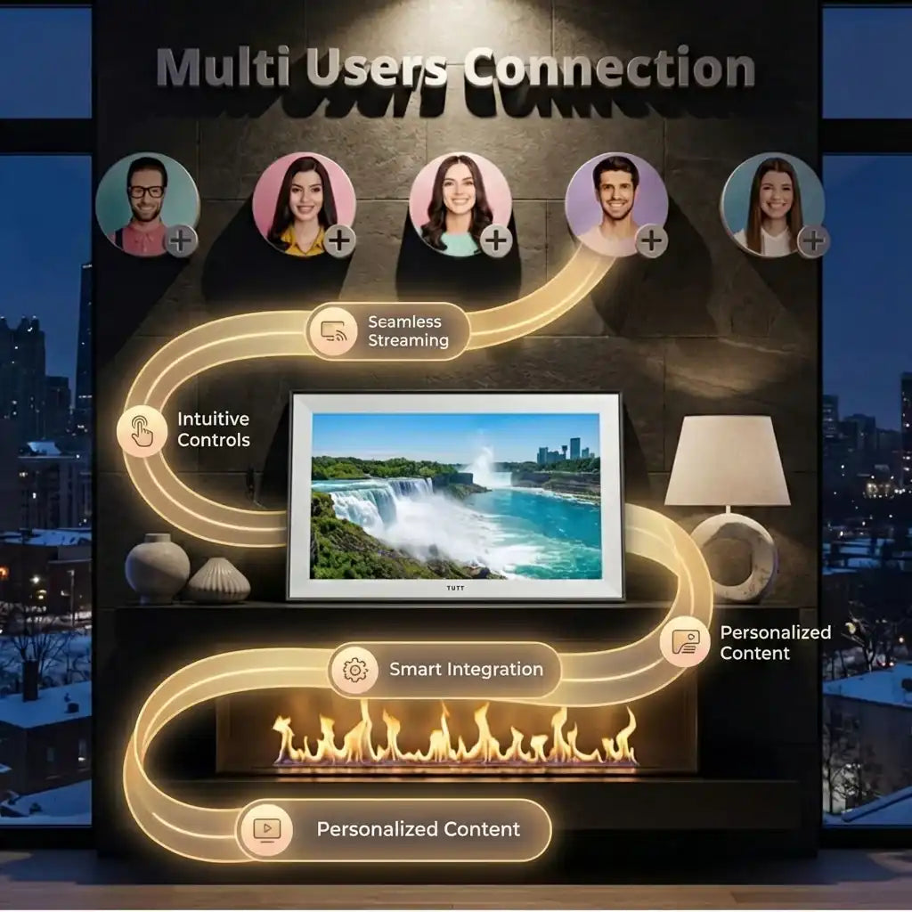 iLoop 15.6” Digital Calendar 32GB | Calendar, Wi-Fi Photo & Video Frame, Art Gallery | Premium Features No Subscription, Touchscreen