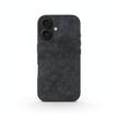 Grey Alcantara Case For iPhone 16 Pro
