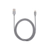 iStore - Charge & Sync Lightning to USB-A 4ft MFI Braided Cable - Space Grey (ACC994CAI)